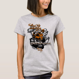 Wegwerper, aangedreven door ideologie, motorfiets t-shirt