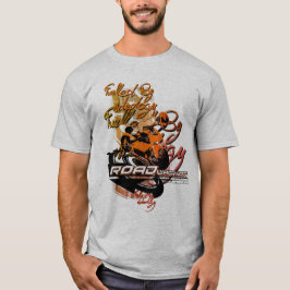 Wegwerper, aangedreven door ideologie, motorfiets t-shirt