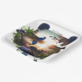 "Wegwerpgemak: het verkennen van het milieu Papieren Bordje (Gebogen)