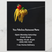 Wegwerpmenu restaurant voor Covid-19 roze (Achterkant)