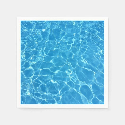 Wegwerpservet Blauw Water Servet (Voorkant)