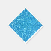 Wegwerpservet Blauw Water Servet (Hoek)