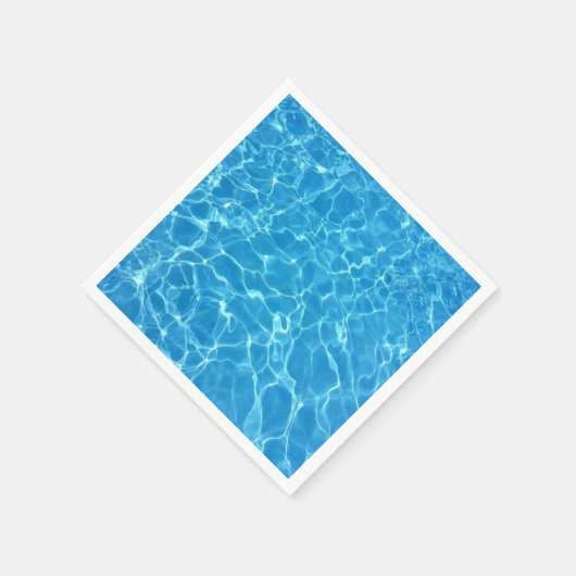 Wegwerpservet Blauw Water Servet (Hoek)