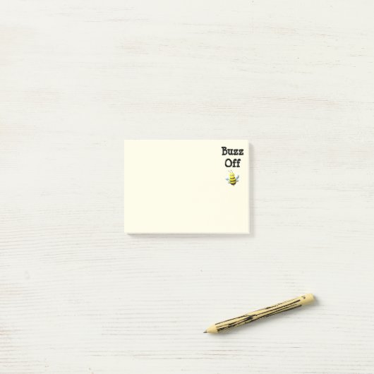 Wegwezen Bij Hommel Eigen Tekst Post-it® Notes (Op bureau)