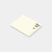 Wegwezen Bij Hommel Eigen Tekst Post-it® Notes (Schuin)