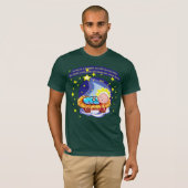 Wegwezen in een kerst-T-shirts in Manger, cadeautj T-shirt (Voorkant volledig)