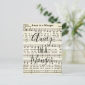 Wegwezen in een Manger Briefkaart (Staand voorkant)