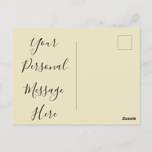 Wegwezen in een Manger Briefkaart (Achterkant)