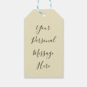 Wegwezen in een Manger Cadeaulabel (Achterkant)