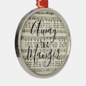 Wegwezen in een Manger Metal Ornament (Rechts)