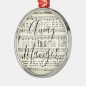 Wegwezen in een Manger Metal Ornament (Links)