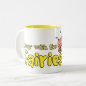 Wegwezen met de fairies tweekleurige koffiemok (Voorkant links)