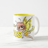 Wegwezen met de fairies tweekleurige koffiemok (Voorkant rechts)