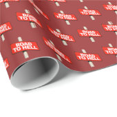 Wegwezen naar de hel cadeaupapier (Rol Hoek)