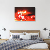 Wegwezen naar de hel canvas afdruk (Insitu (Slaapkamer))