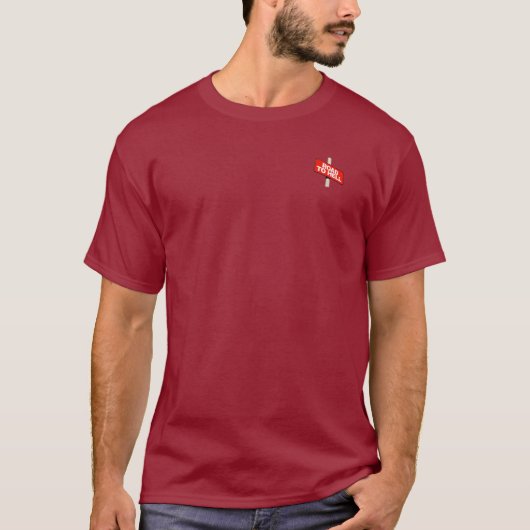 Wegwezen naar de hel t-shirt (Voorkant)