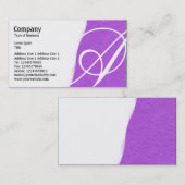 Wegwezen - Paarse ruwe papiertextuur Visitekaartje (Voorkant / Achterkant)