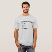 Wegwezen? T-shirt (Voorkant volledig)