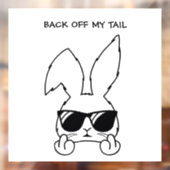 Wegwezen van mijn achterruit sticker (Vel 2)