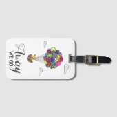 Wegwezen we reizen cadeau bagagelabel (Voorkant (horizontaal))