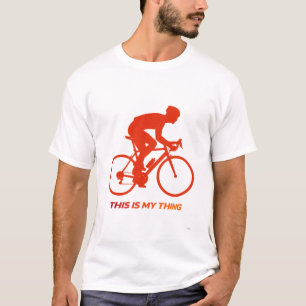 Wegwielrennen Silhouet Actie Lifestyle Design T-shirt