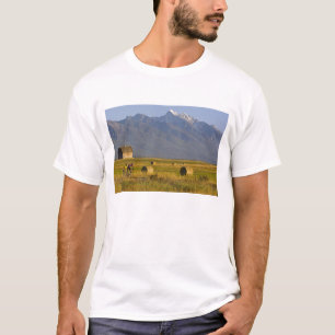 Wegwielrenners racen over een landweg in t-shirt