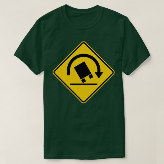 Wegwijzer 1 van de Waarschuwing van het Rollover v T-shirt (Design voorkant)