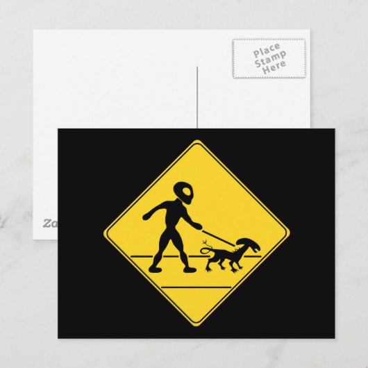 Wegwijzer — Alien Crossing Briefkaart (Voorkant / Achterkant)