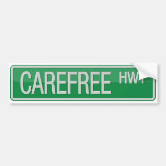 Wegwijzer Carefree Bumpersticker
