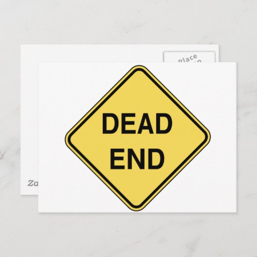 Wegwijzer - Dode Einde Briefkaart (Voorkant / Achterkant)