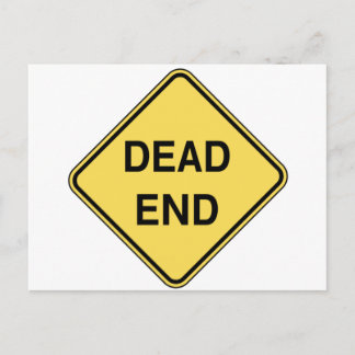 Wegwijzer - Dode Einde Briefkaart