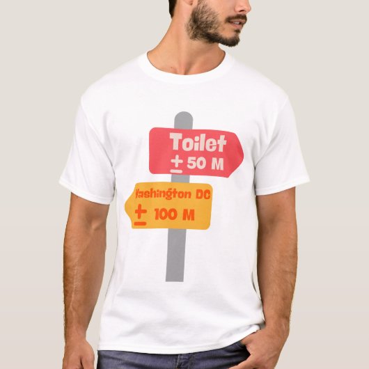 Wegwijzer Funny T-shirt (Voorkant)