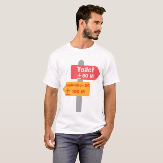 Wegwijzer Funny T-shirt (Voorkant volledig)