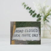 Wegwijzer Gesloten teken Briefkaart (Staand voorkant)