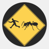 Wegwijzer — Giant Ant Ronde Sticker (Voorkant)