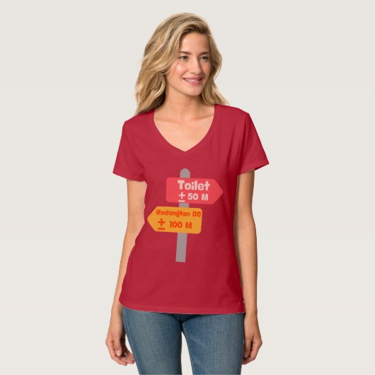 Wegwijzer Grappig T-shirt (Voorkant volledig)