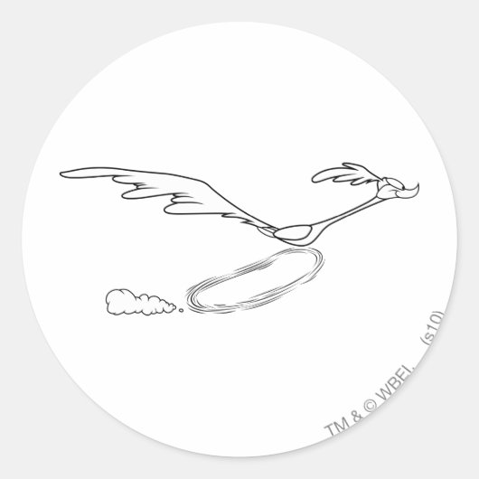 WEGWIJZER™ Hardlopend Ronde Sticker (Voorkant)