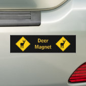 Wegwijzer - Herten Bumpersticker (Op auto)