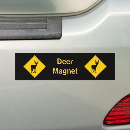 Wegwijzer - Herten Bumpersticker (Op auto)