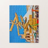 Wegwijzer in Madrid. Legpuzzel (Verticaal)