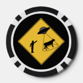 Wegwijzer — Koe en UFO Poker Chips (Achterkant)