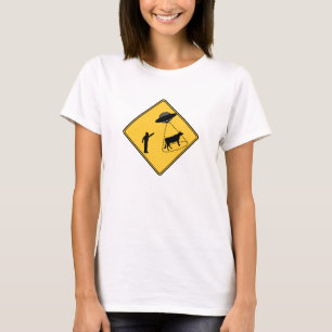 Wegwijzer — Koe en UFO T-shirt