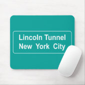 Wegwijzer Lincoln Tunnel Muismat (Met muis)