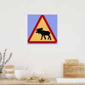 Wegwijzer Moose (Elk) Poster (Keuken)