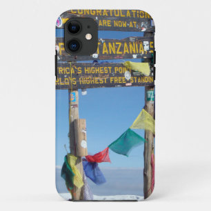 Wegwijzer op de top van Kilimanjaro Kenia Case-Mate iPhone Case