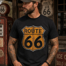 Wegwijzer oude Route 66 T-shirt