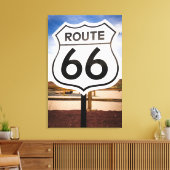 Wegwijzer Route 66, Arizona Canvas Afdruk (Insitu (Woonkamer))