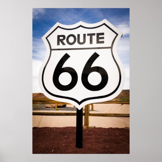 Wegwijzer Route 66, Arizona Poster (Voorkant)