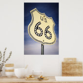 Wegwijzer Route 66 Poster (Keuken)