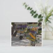 Wegwijzer Rum Point Grand Cayman Briefkaart (Staand voorkant)